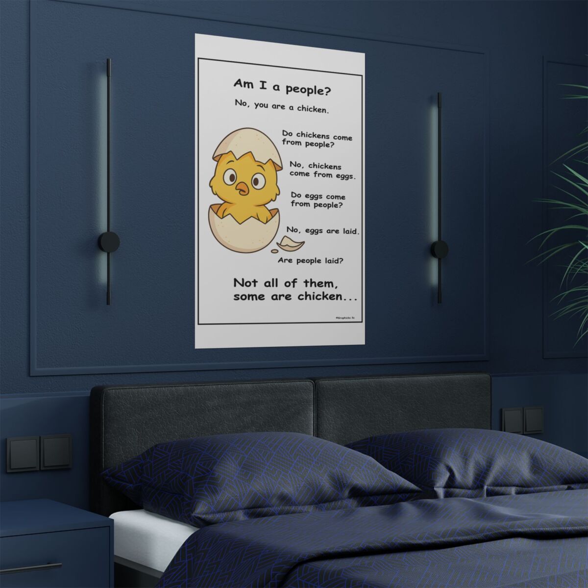 Humorous Poster Chicken Egg - Image 28