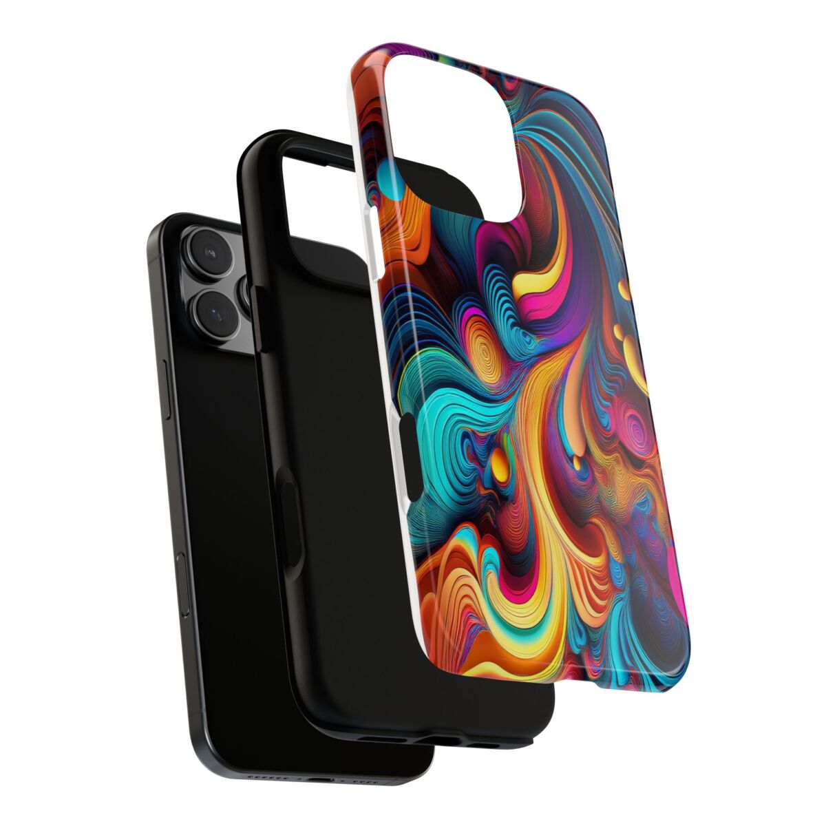 Psychedelic, Vibrant Artsy Phone Case, Colorful Protective over, iPhone, Galaxy, Google - Image 165