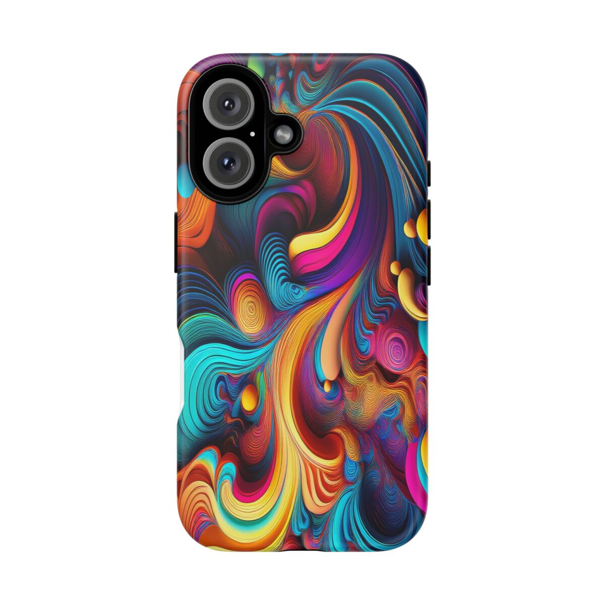 Psychedelic, Vibrant Artsy Phone Case, Colorful Protective over, iPhone, Galaxy, Google - Image 143