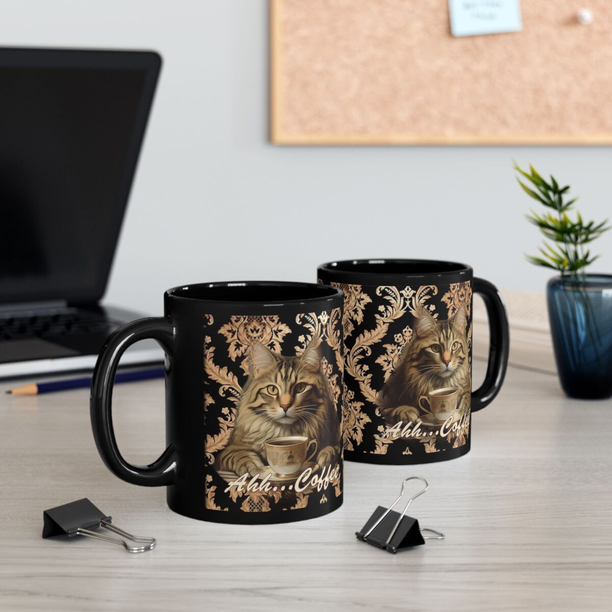 Elegant Cat Coffee Mug - Perfect for Cat Lovers - Image 6