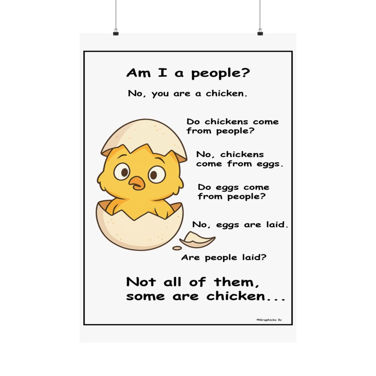 Humorous Poster Chicken Egg - Image 46
