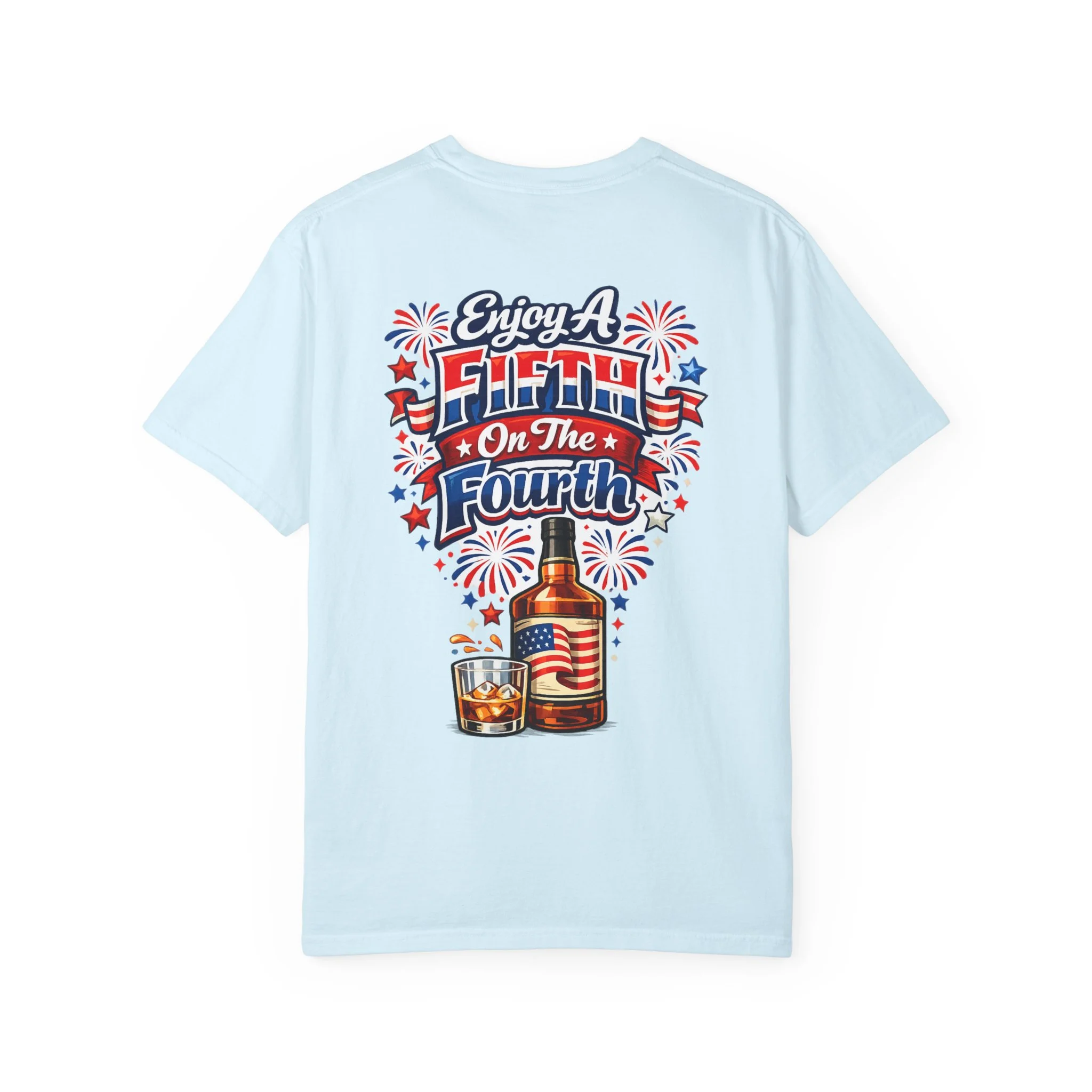 Enjoy A Fifth On The Fourth Unisex Garment-Dyed T-shirt - Image 8