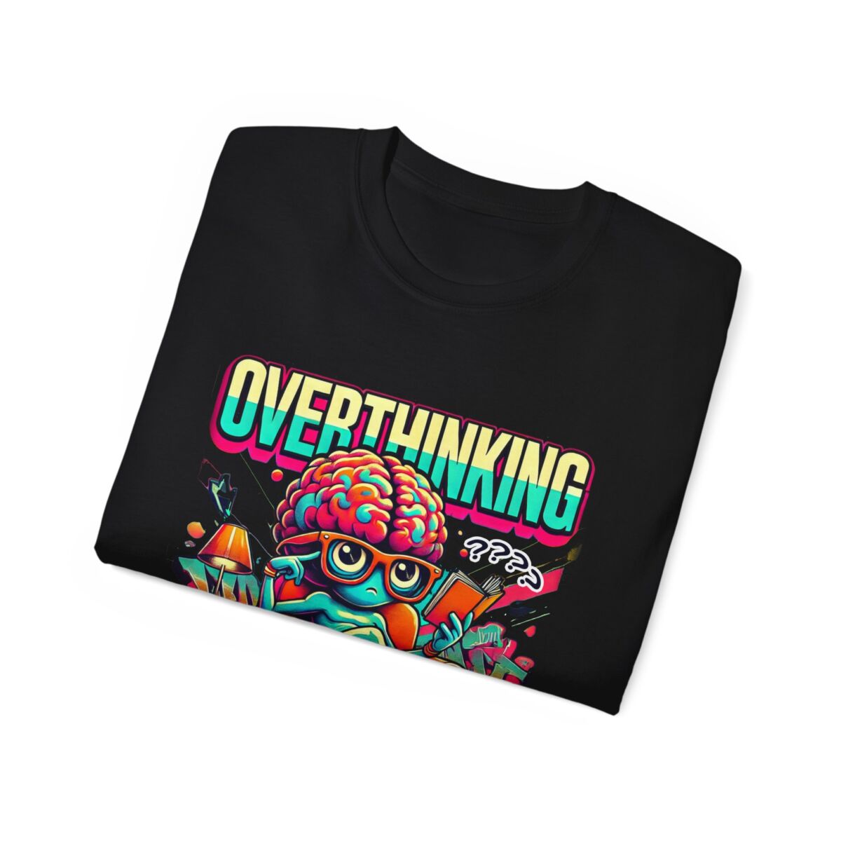 Women Overthinking Humor Tee, Casual Unisex Cotton Shirt for Creative Minds, Gift for Friends, Relaxed Style, Funny Graphic Tee - Image 8