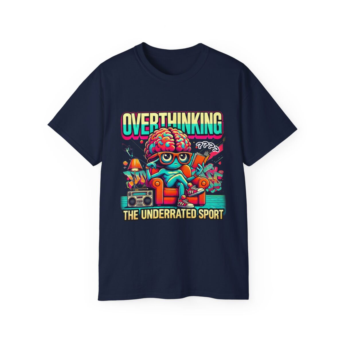 Women Overthinking Humor Tee, Casual Unisex Cotton Shirt for Creative Minds, Gift for Friends, Relaxed Style, Funny Graphic Tee - Image 37