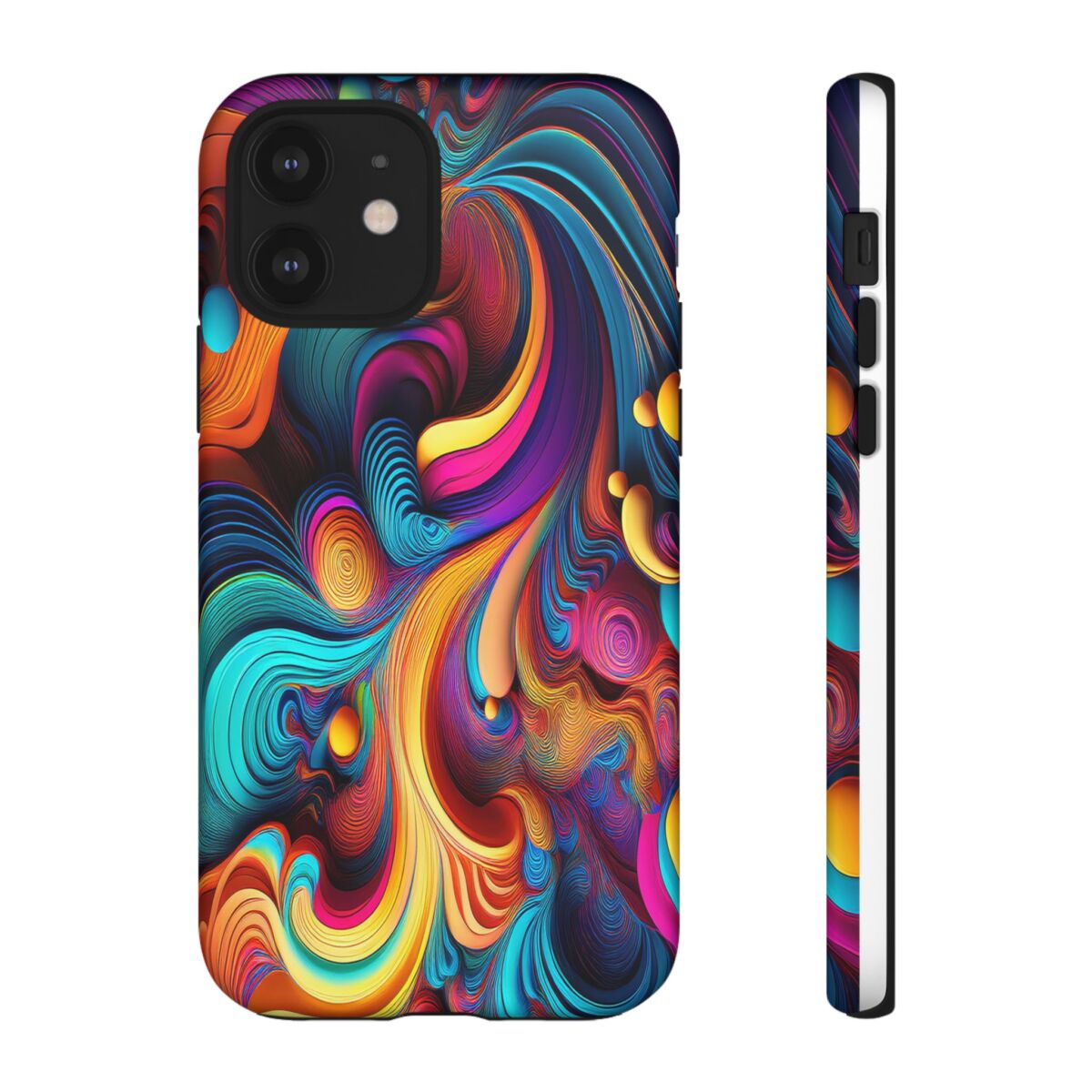 Psychedelic, Vibrant Artsy Phone Case, Colorful Protective over, iPhone, Galaxy, Google - Image 22