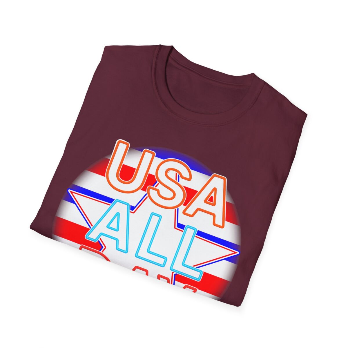 USA All Day Unisex Softstyle T-Shirt, Patriotic Tee, Fourth of July Shirt, Casual Summer Top, Independence Day Outfit - Image 24
