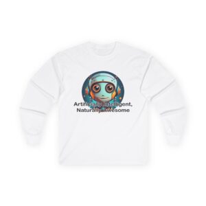 Artfully Awesome Unisex Long Sleeve Tee - Fun AI Design, Tech Enthusiast Gift, Casual Wear, Geeky Style, Novelty Shirt