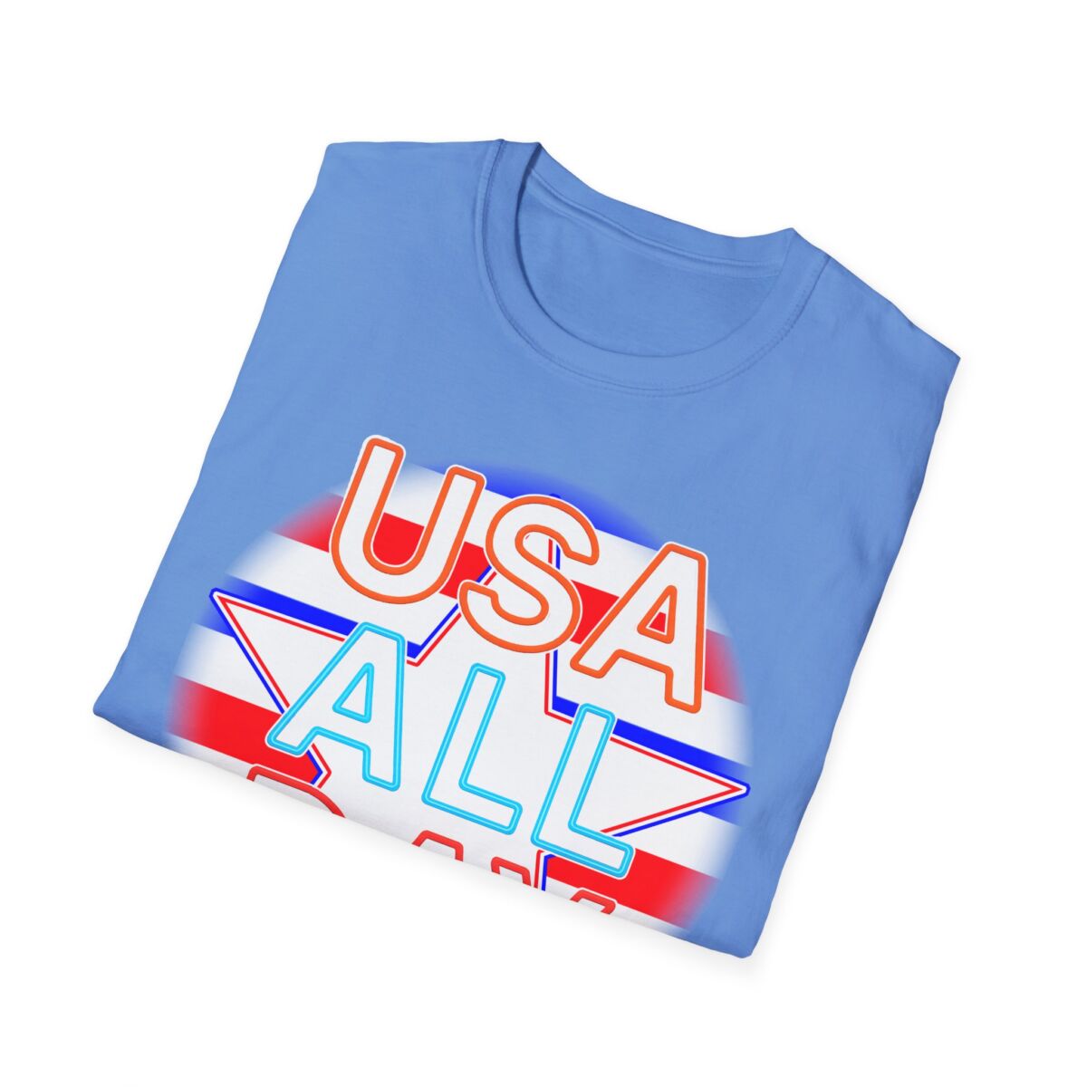 USA All Day Unisex Softstyle T-Shirt, Patriotic Tee, Fourth of July Shirt, Casual Summer Top, Independence Day Outfit - Image 36