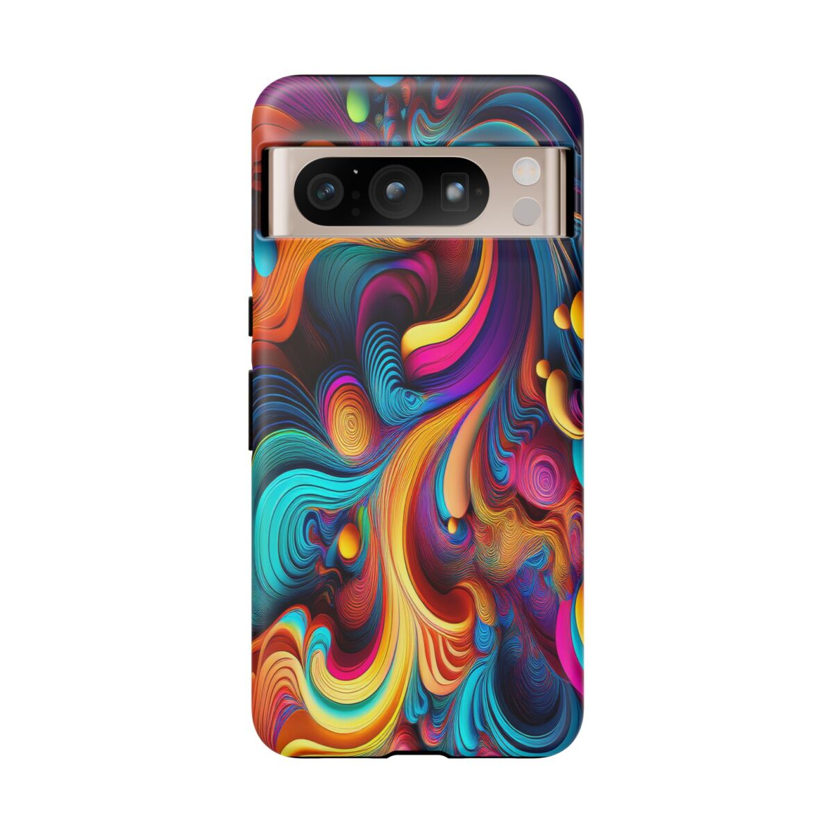 Psychedelic, Vibrant Artsy Phone Case, Colorful Protective over, iPhone, Galaxy, Google - Image 127