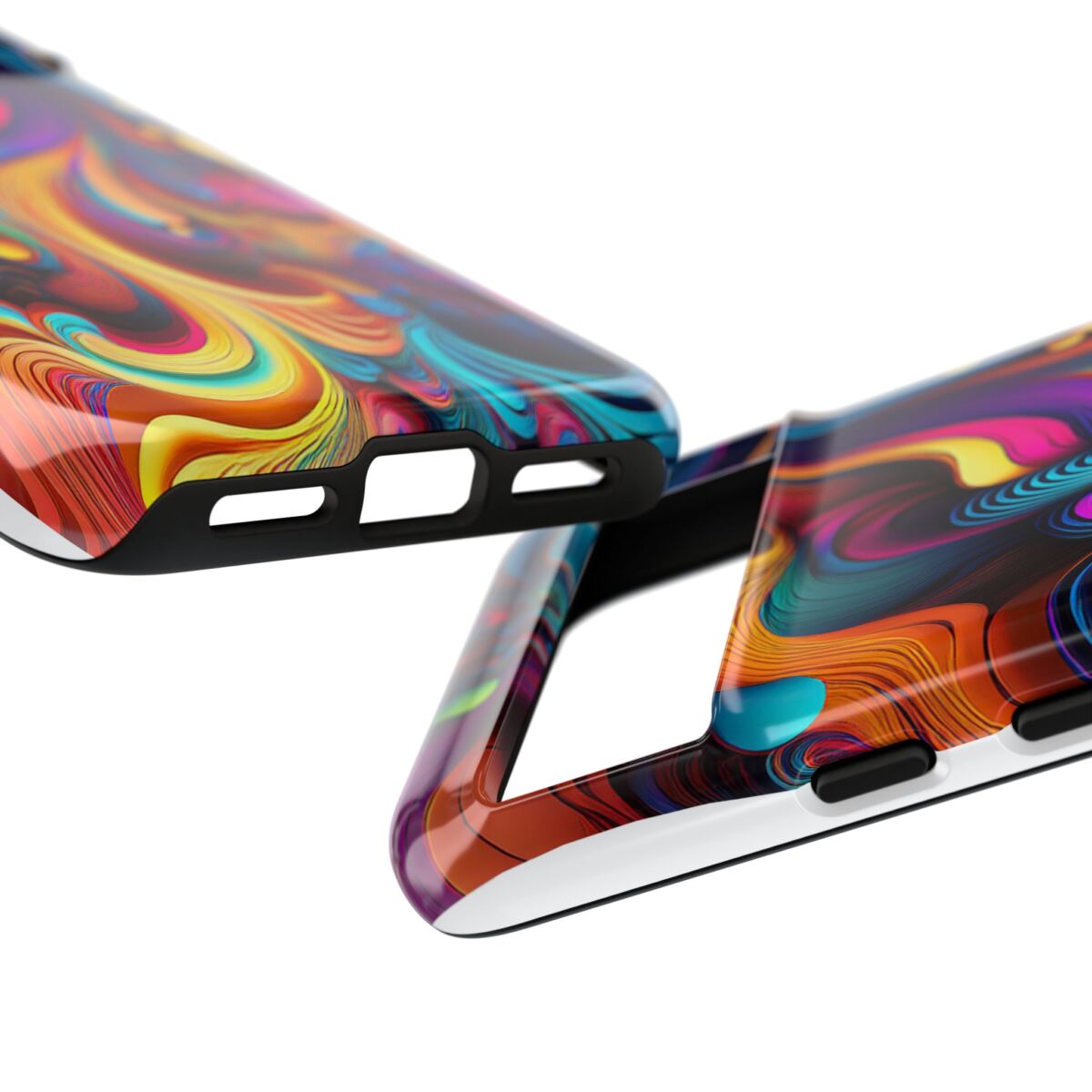 Psychedelic, Vibrant Artsy Phone Case, Colorful Protective over, iPhone, Galaxy, Google - Image 133