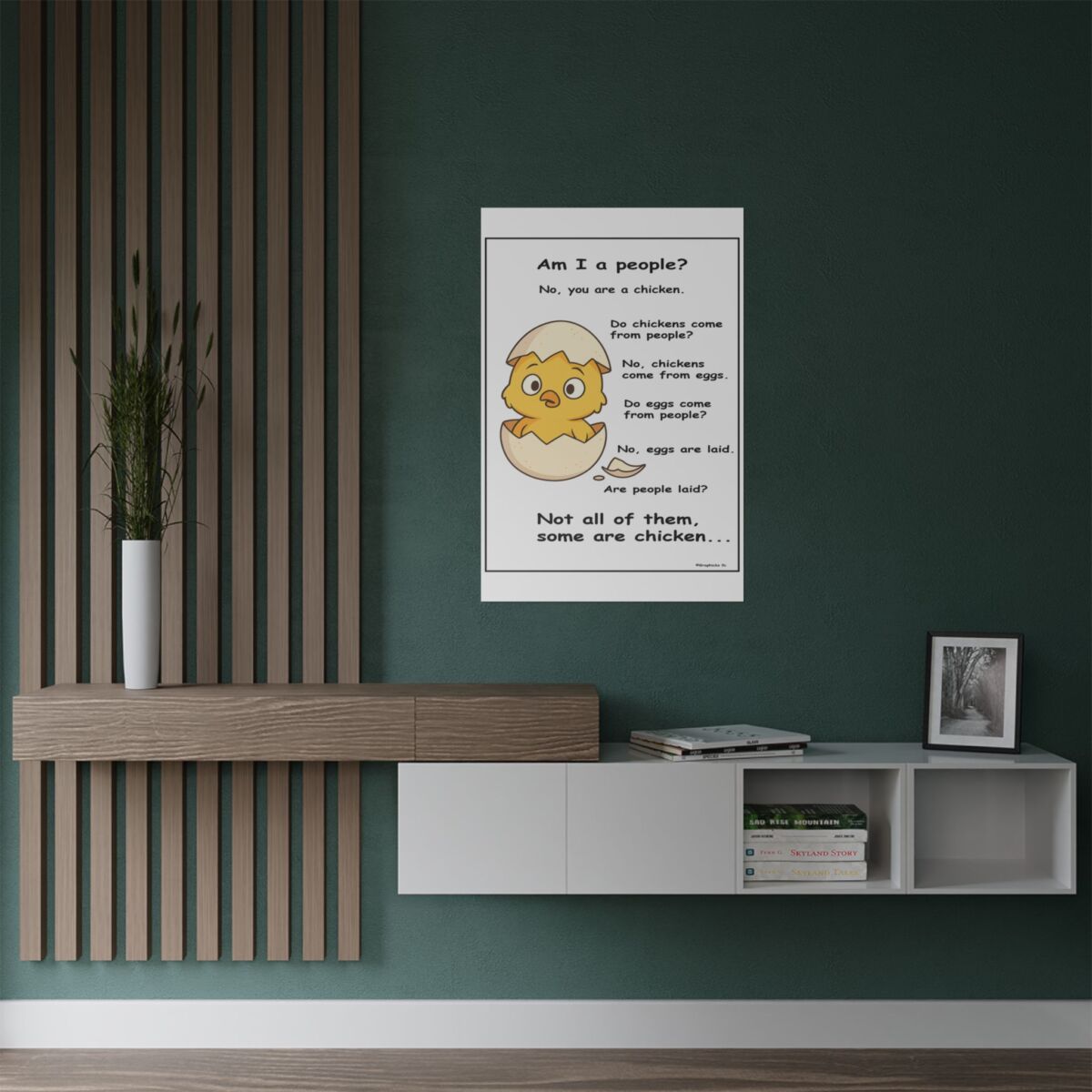 Humorous Poster Chicken Egg - Image 11