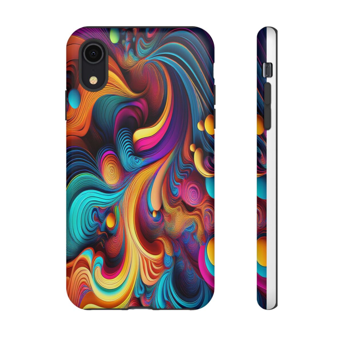 Psychedelic, Vibrant Artsy Phone Case, Colorful Protective over, iPhone, Galaxy, Google - Image 8