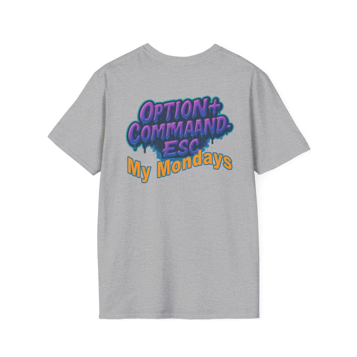 Opt+Cmd+Del My Mondays T-Shirt | Funny Mac User Humor Tee | Apple Keyboard Graphic Shirt | Techie Office Life Gift - Image 10