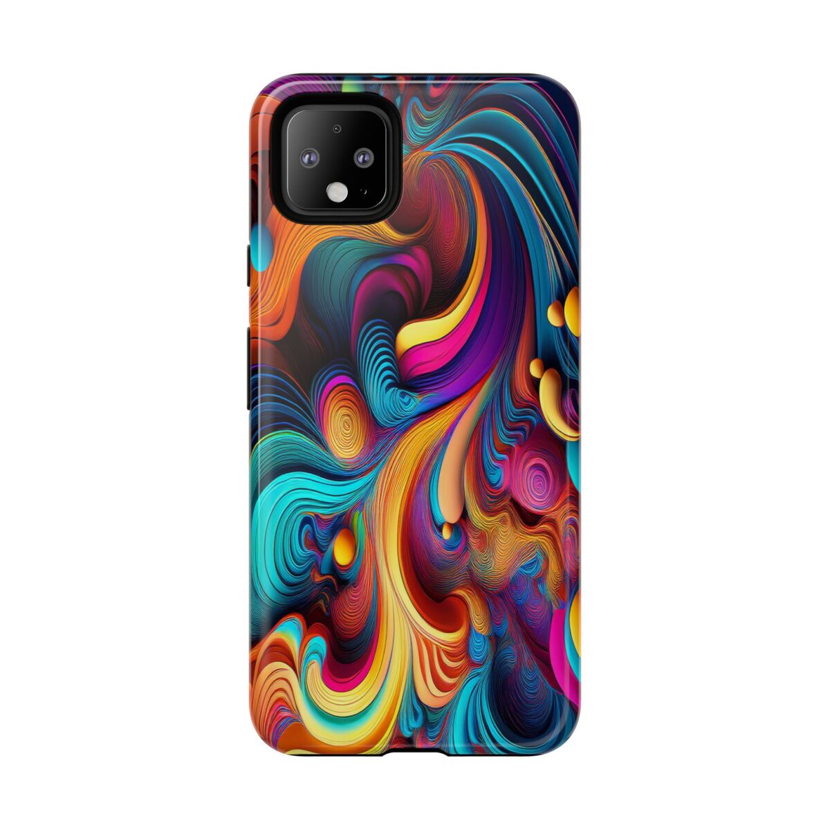Psychedelic, Vibrant Artsy Phone Case, Colorful Protective over, iPhone, Galaxy, Google - Image 231