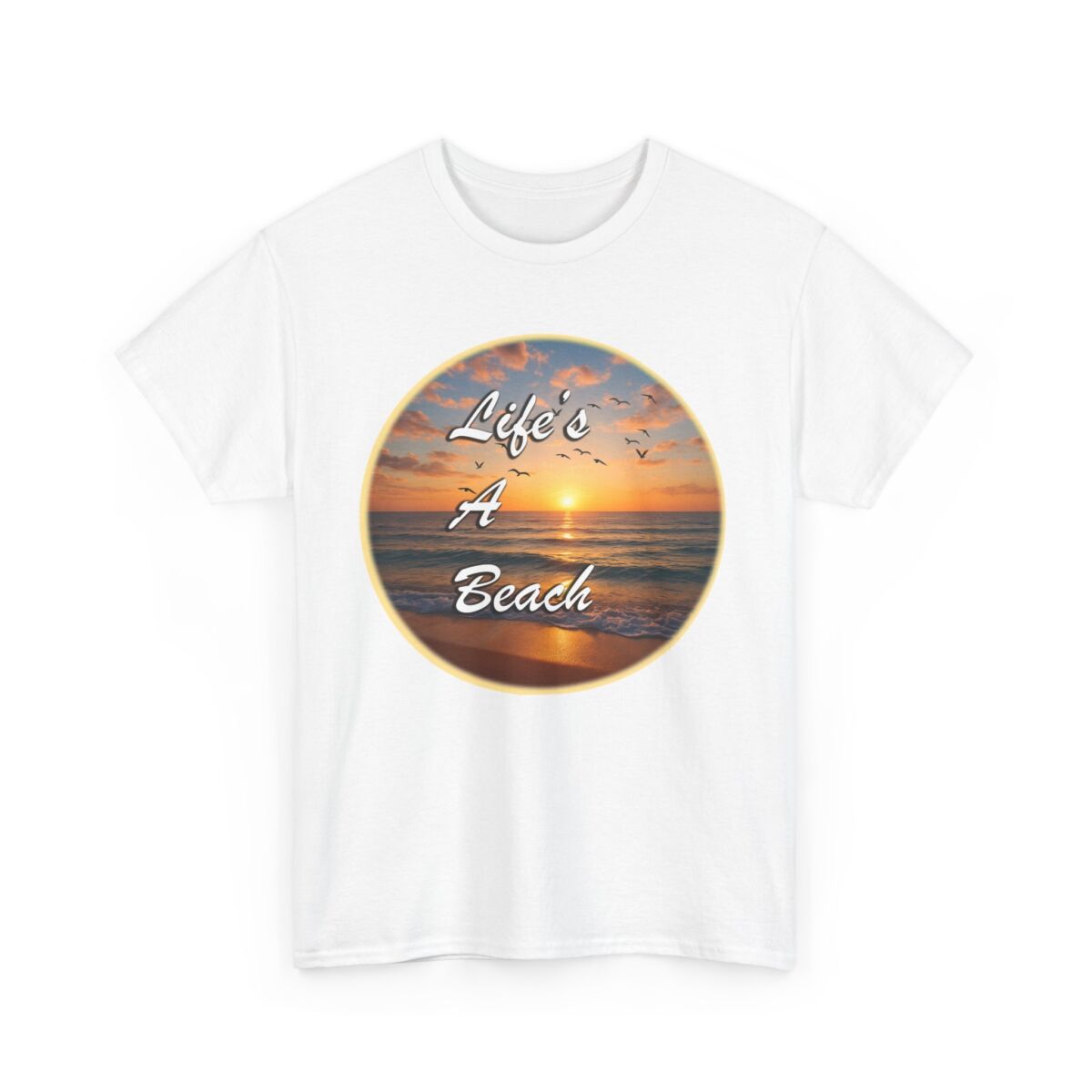 Sunset Vibe Tee, Life's a Beach Unisex T-Shirt, Summer Wear, Beach Lover Gift, Casual Wear, Vacation Top - Image 3