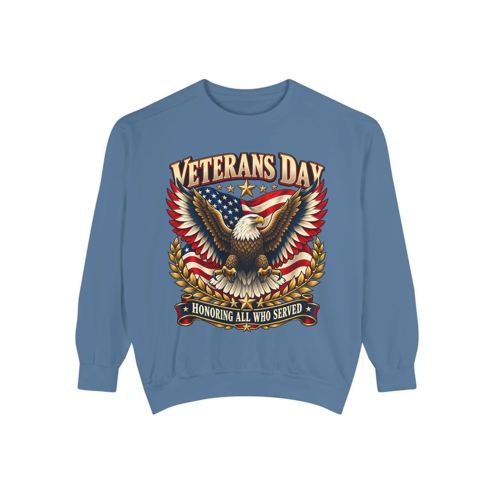 Veterans Unisex Garment-Dyed Sweatshirt - Image Front - Image 13