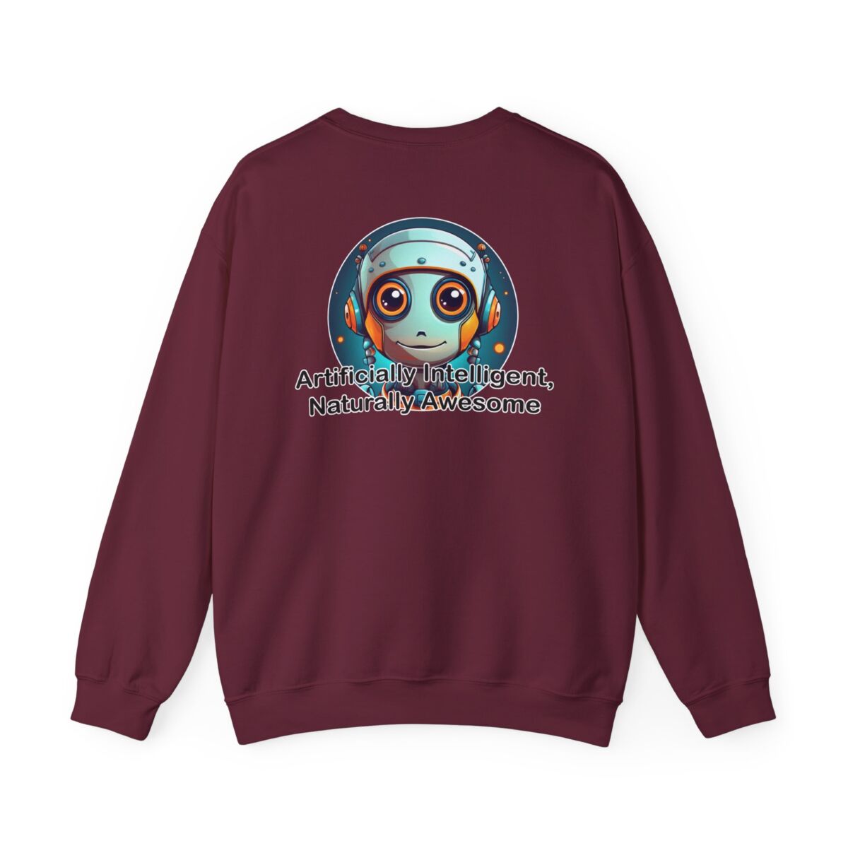 Artificially Intelligent Naturally Awesome Long Sleeve T-Shirt - Print On Back | Funny AI Geek Tee | Techie Nerd Gift for Men & Women - Image 18