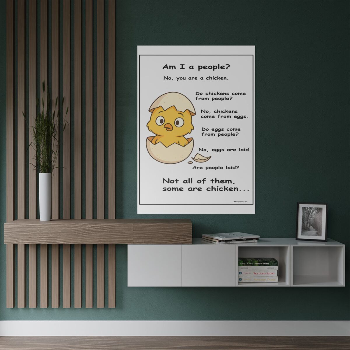 Humorous Poster Chicken Egg - Image 47