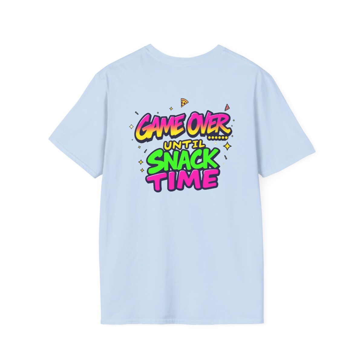 'Game Over Until Snack Time' T-Shirt | Funny Gamer Snack Tee | Video Game Humor Shirt | Gaming Food Lover Gift - Image 30