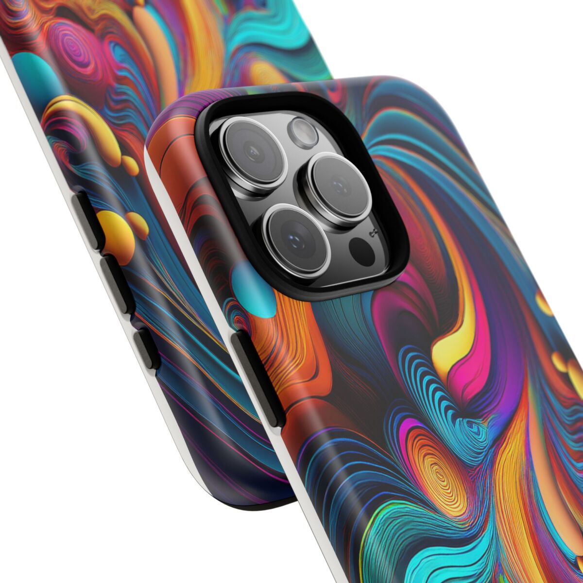 Psychedelic, Vibrant Artsy Phone Case, Colorful Protective over, iPhone, Galaxy, Google - Image 168