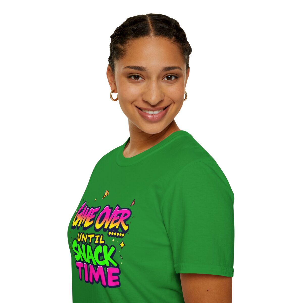 Game Over Until Snack Time T-Shirt, Funny Gamer Tee - Image 5