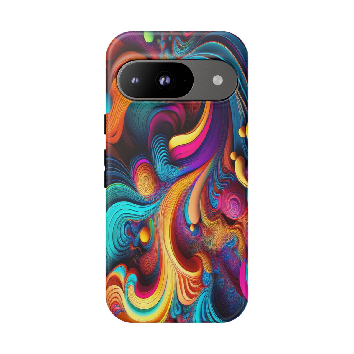 Psychedelic, Vibrant Artsy Phone Case, Colorful Protective over, iPhone, Galaxy, Google - Image 174