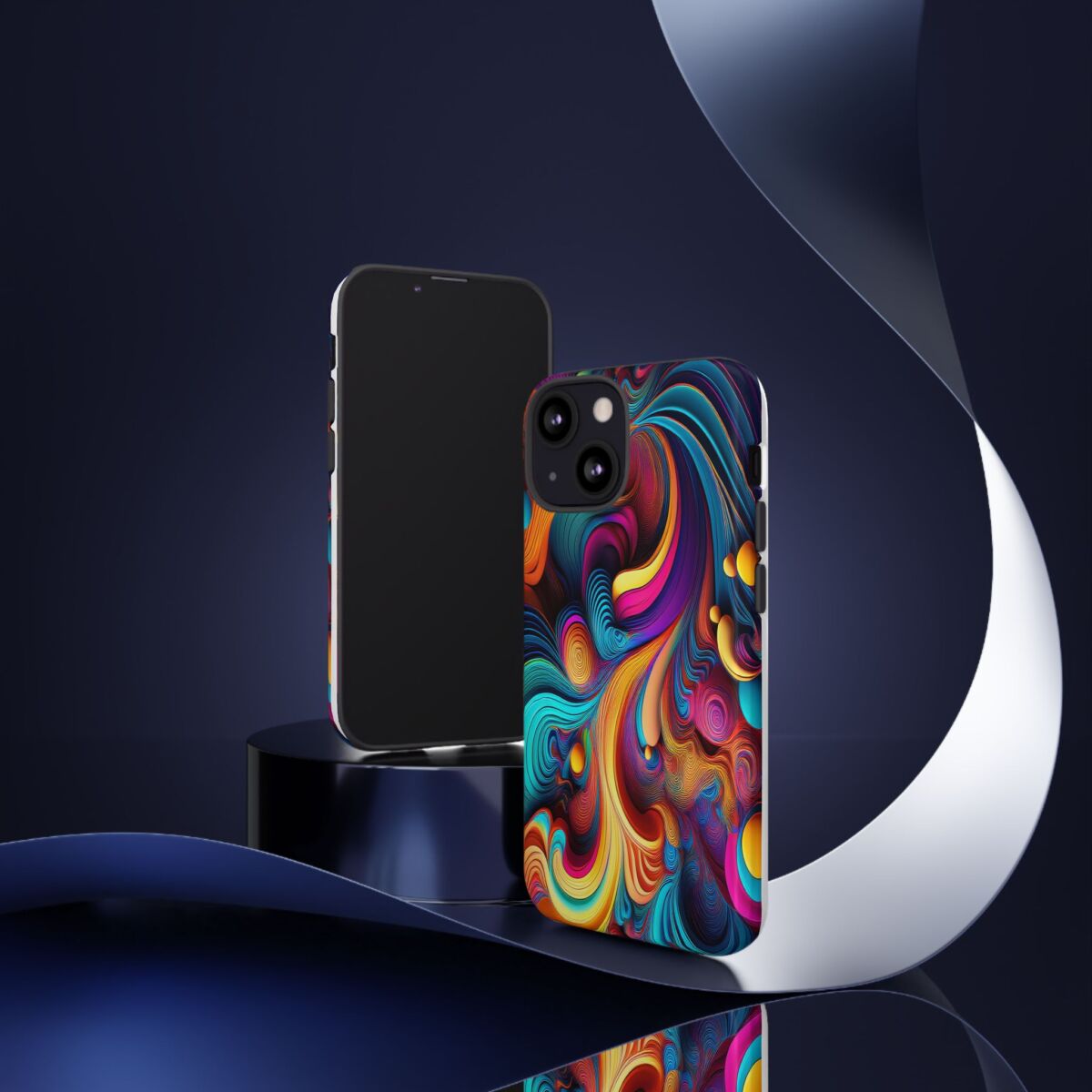 Psychedelic, Vibrant Artsy Phone Case, Colorful Protective over, iPhone, Galaxy, Google - Image 32