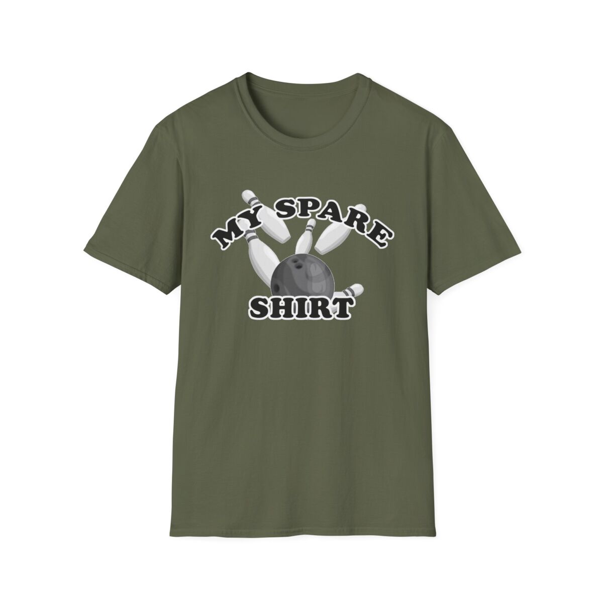 Funny Bowling T-Shirt, My Spare Shirt, Gift for Bowlers, Unisex Humor Tee, Bowling League Apparel, Casual Game Shirt - Image 5