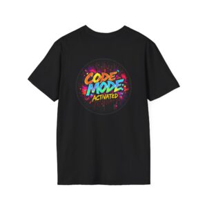 'Code Mode Activated T-Shirt' | Funny Programmer Tee | Geeky Coder Gift for Men & Women | Unisex Softstyle T-Shirt