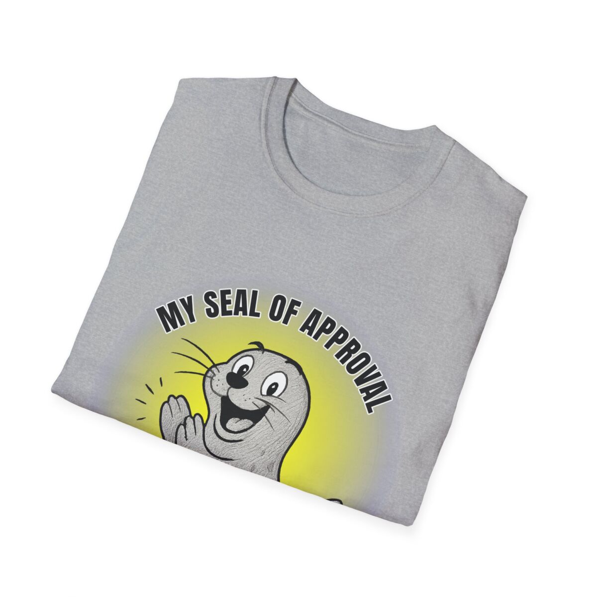 Funny Seal of Approval T-Shirt, Unisex Softstyle Tee, Gift for Animal Lovers, Cute Seal Shirt, Casual Wear T-Shirt - Image 12