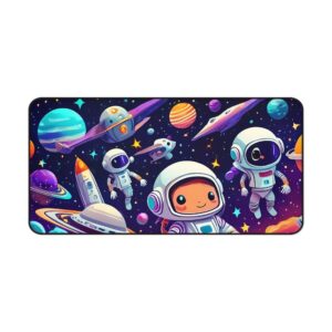 Spaced/Astronaut Themed Gaming Mouse Pad 32 x 16in.
