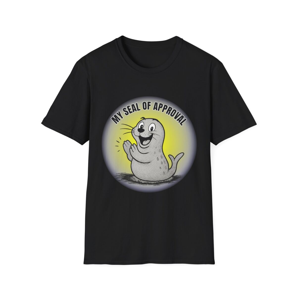 Funny Seal of Approval T-Shirt, Unisex Softstyle Tee, Gift for Animal Lovers, Cute Seal Shirt, Casual Wear T-Shirt - Image 5