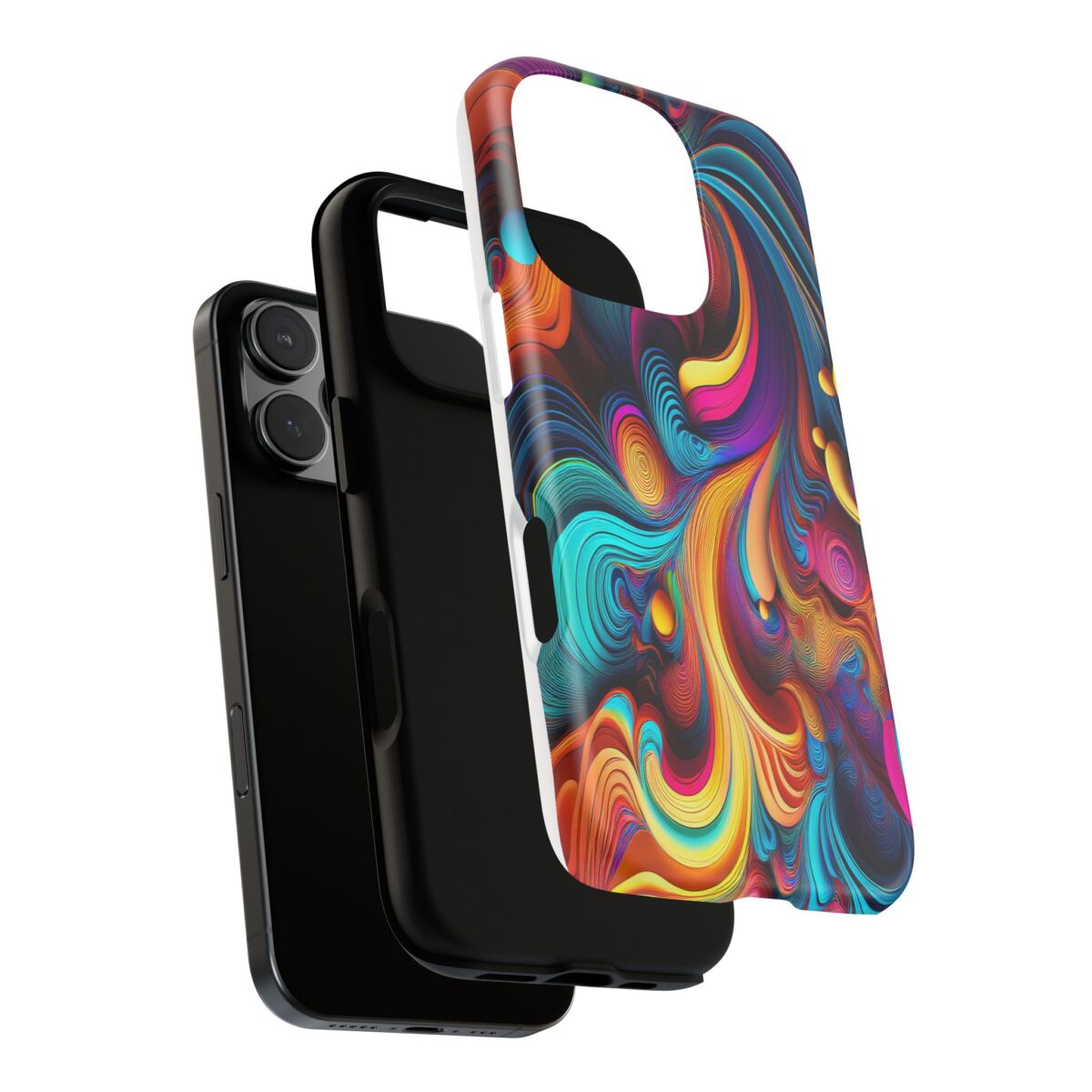 Psychedelic, Vibrant Artsy Phone Case, Colorful Protective over, iPhone, Galaxy, Google - Image 161