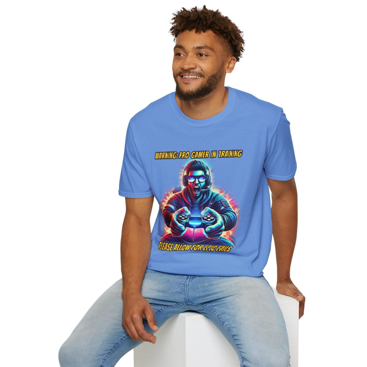 Gamer Training T-Shirt, Unisex Softstyle Gamers Shirt - Image 6