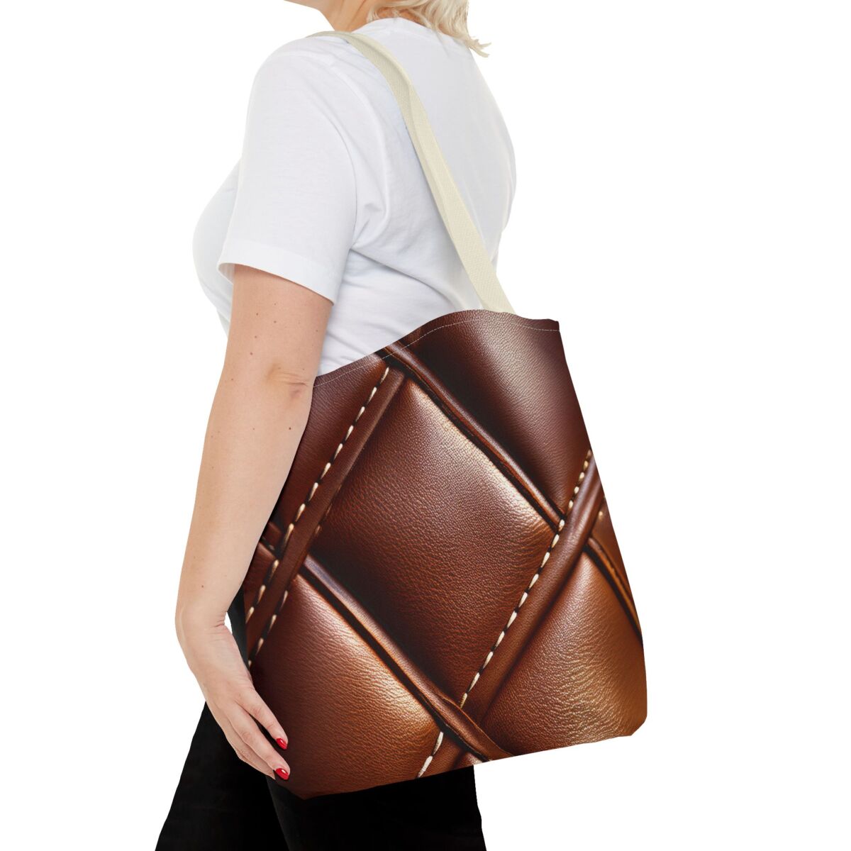 Realistic Faux Leather Tote Bag - 02 - Image 30
