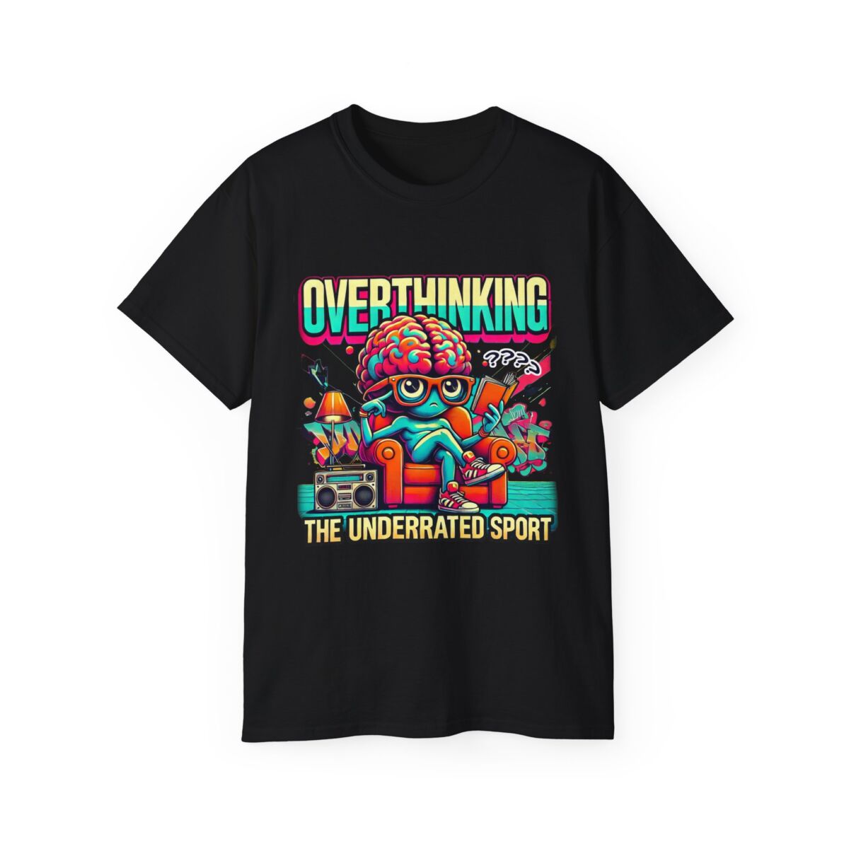 Women Overthinking Humor Tee, Casual Unisex Cotton Shirt for Creative Minds, Gift for Friends, Relaxed Style, Funny Graphic Tee - Image 5
