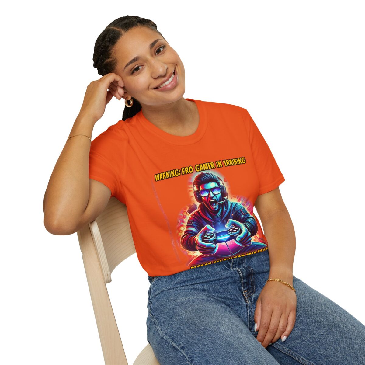 Gamer Training T-Shirt, Unisex Softstyle Gamers Shirt - Image 4