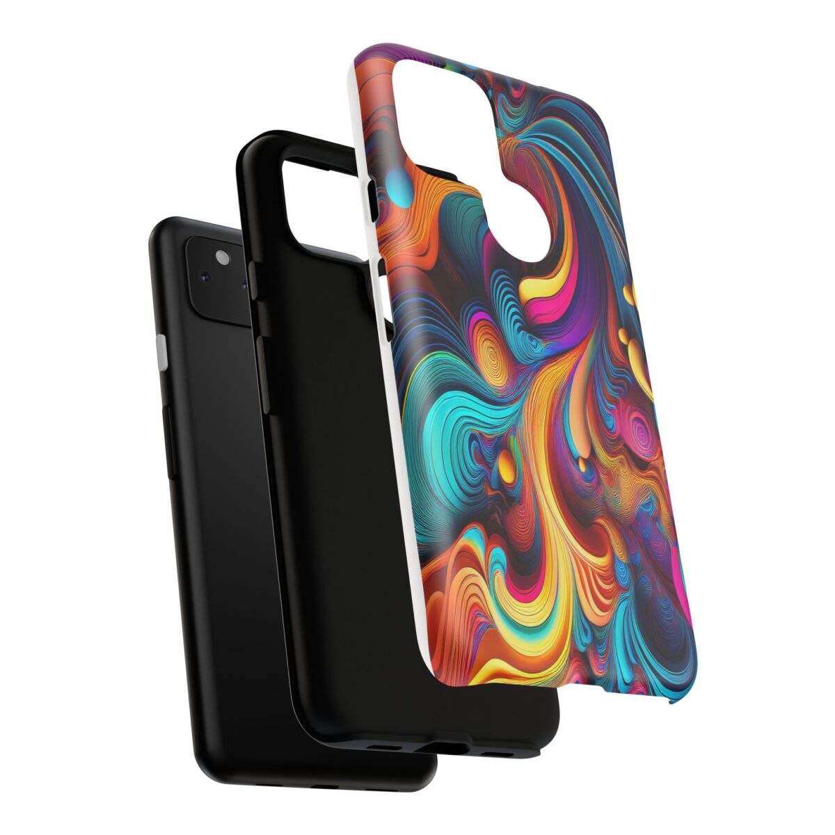 Psychedelic, Vibrant Artsy Phone Case, Colorful Protective over, iPhone, Galaxy, Google - Image 248