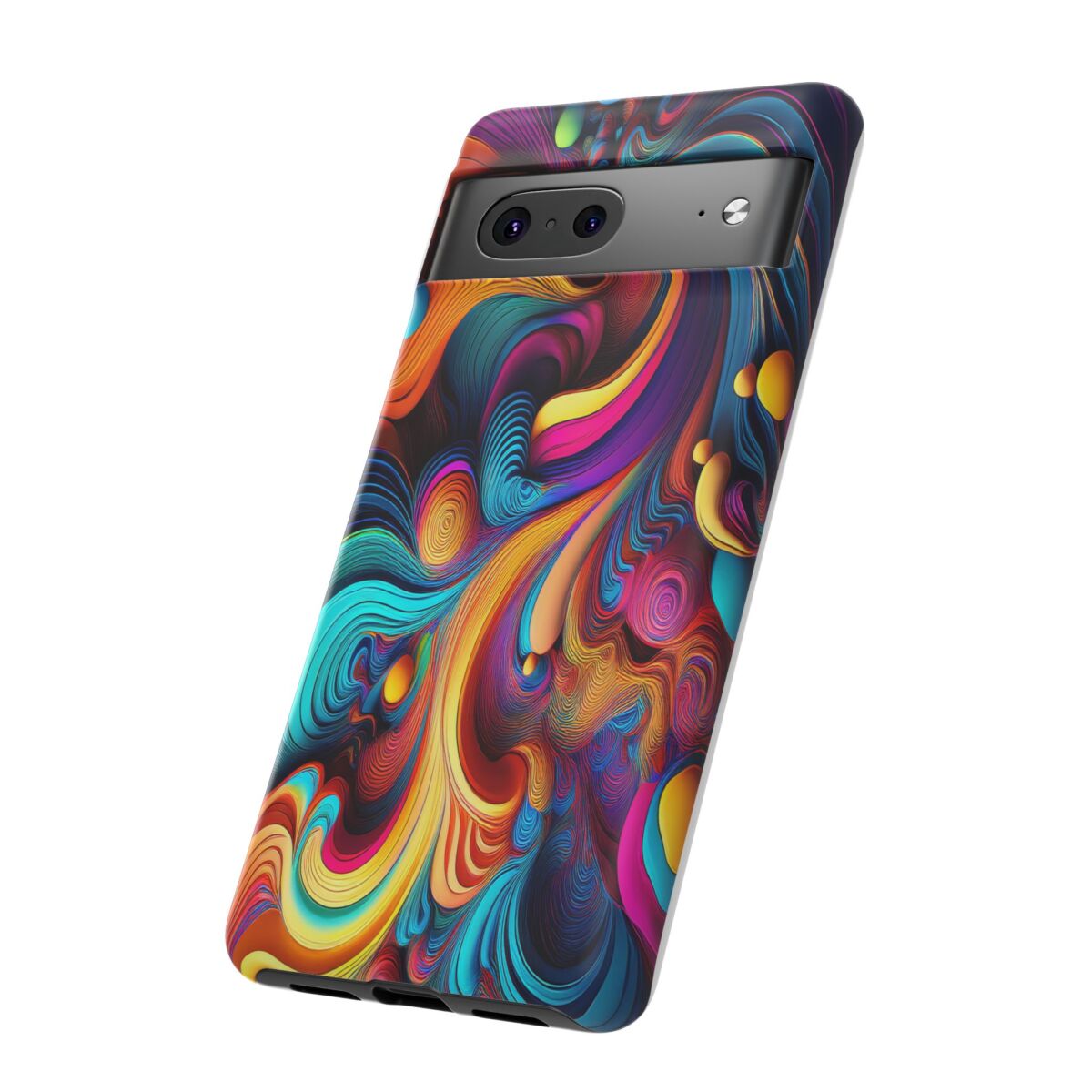 Psychedelic, Vibrant Artsy Phone Case, Colorful Protective over, iPhone, Galaxy, Google - Image 88