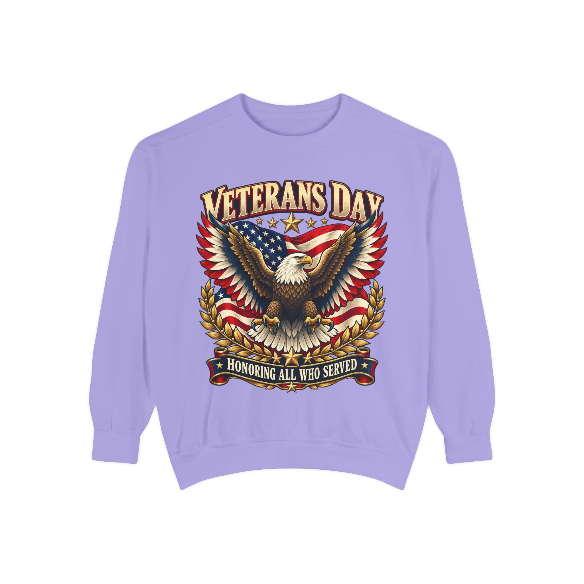 Veterans Unisex Garment-Dyed Sweatshirt - Image Front - Image 16