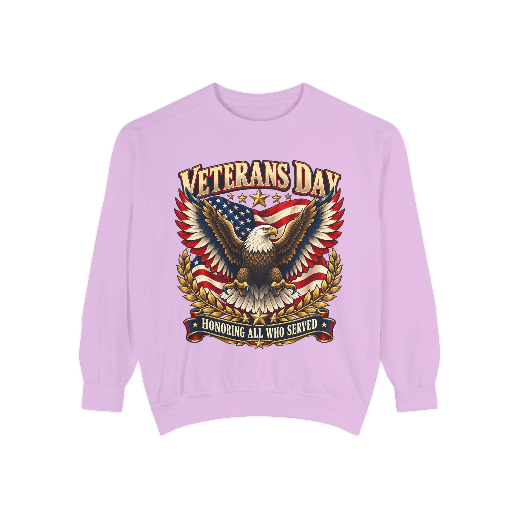 Veterans Unisex Garment-Dyed Sweatshirt - Image Front - Image 17