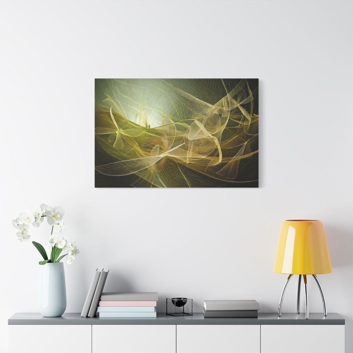 Satin Canvas Wall Art, Abstract Home Decor, Contemporary Wall Hanging, Modern Art, Minimalist Interior Design - Image 3