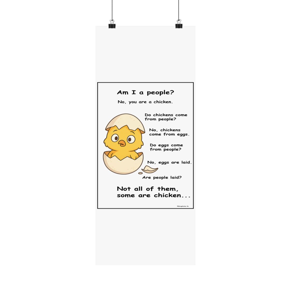 Humorous Poster Chicken Egg - Image 34