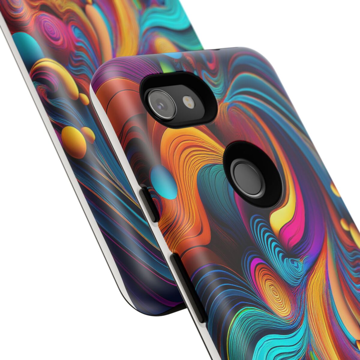 Psychedelic, Vibrant Artsy Phone Case, Colorful Protective over, iPhone, Galaxy, Google - Image 217