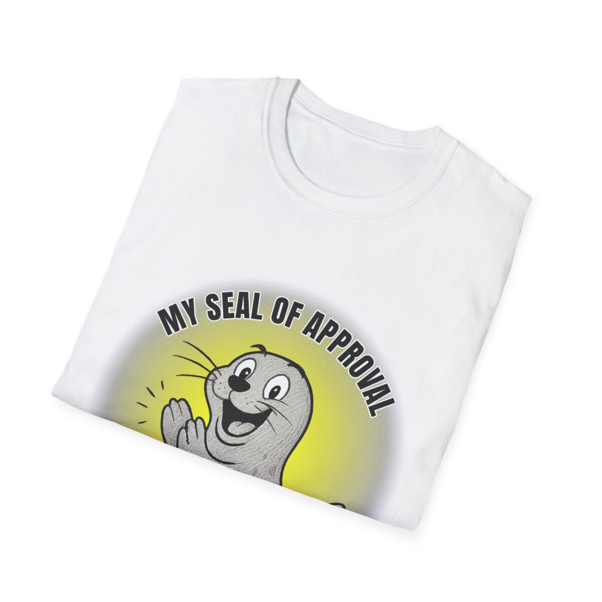 Funny Seal of Approval T-Shirt, Unisex Softstyle Tee, Gift for Animal Lovers, Cute Seal Shirt, Casual Wear T-Shirt - Image 4