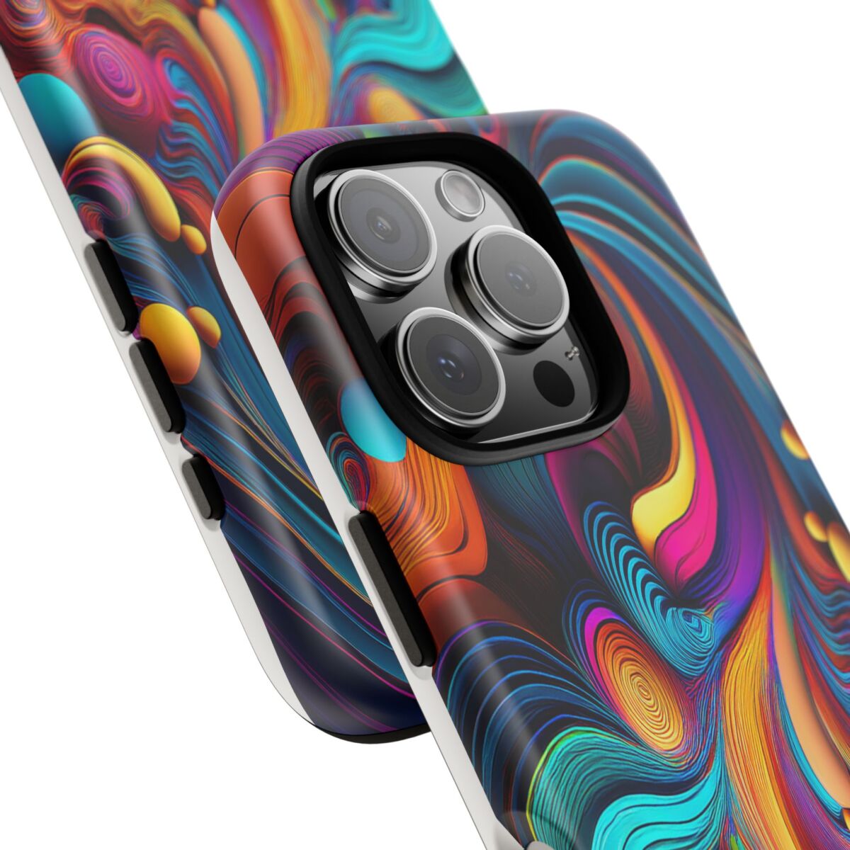 Psychedelic, Vibrant Artsy Phone Case, Colorful Protective over, iPhone, Galaxy, Google - Image 160