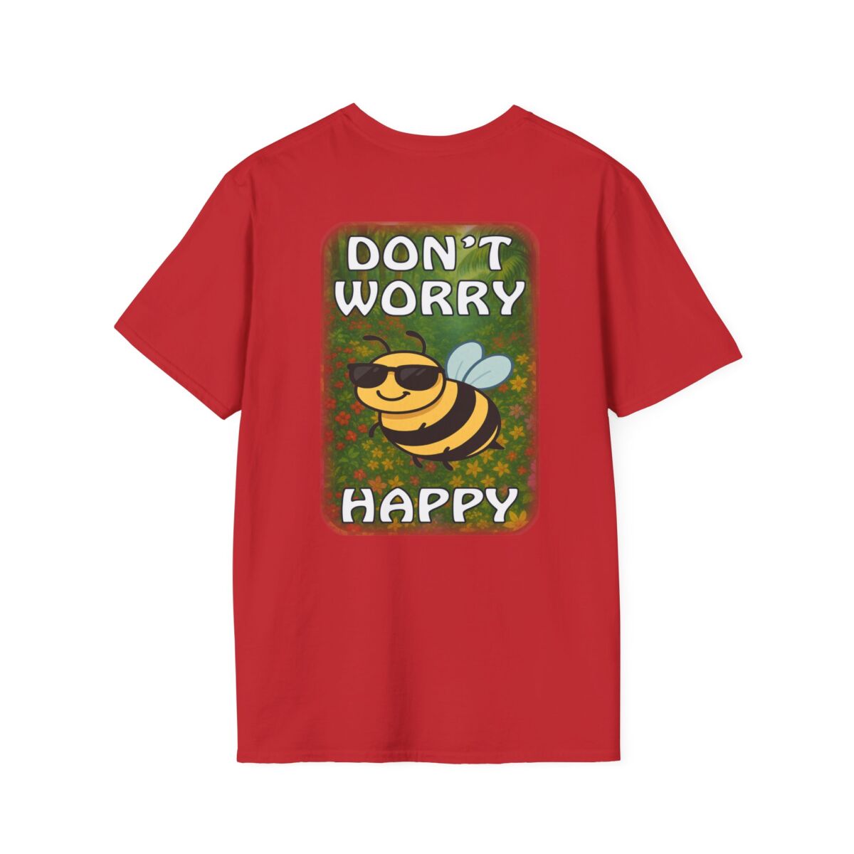 'Dont Worry Bee Happy' T-Shirt | Cute Bee Pun Tee | Positive Vibes Graphic Shirt | Bee Kind Nature Lover Gift - Image 46