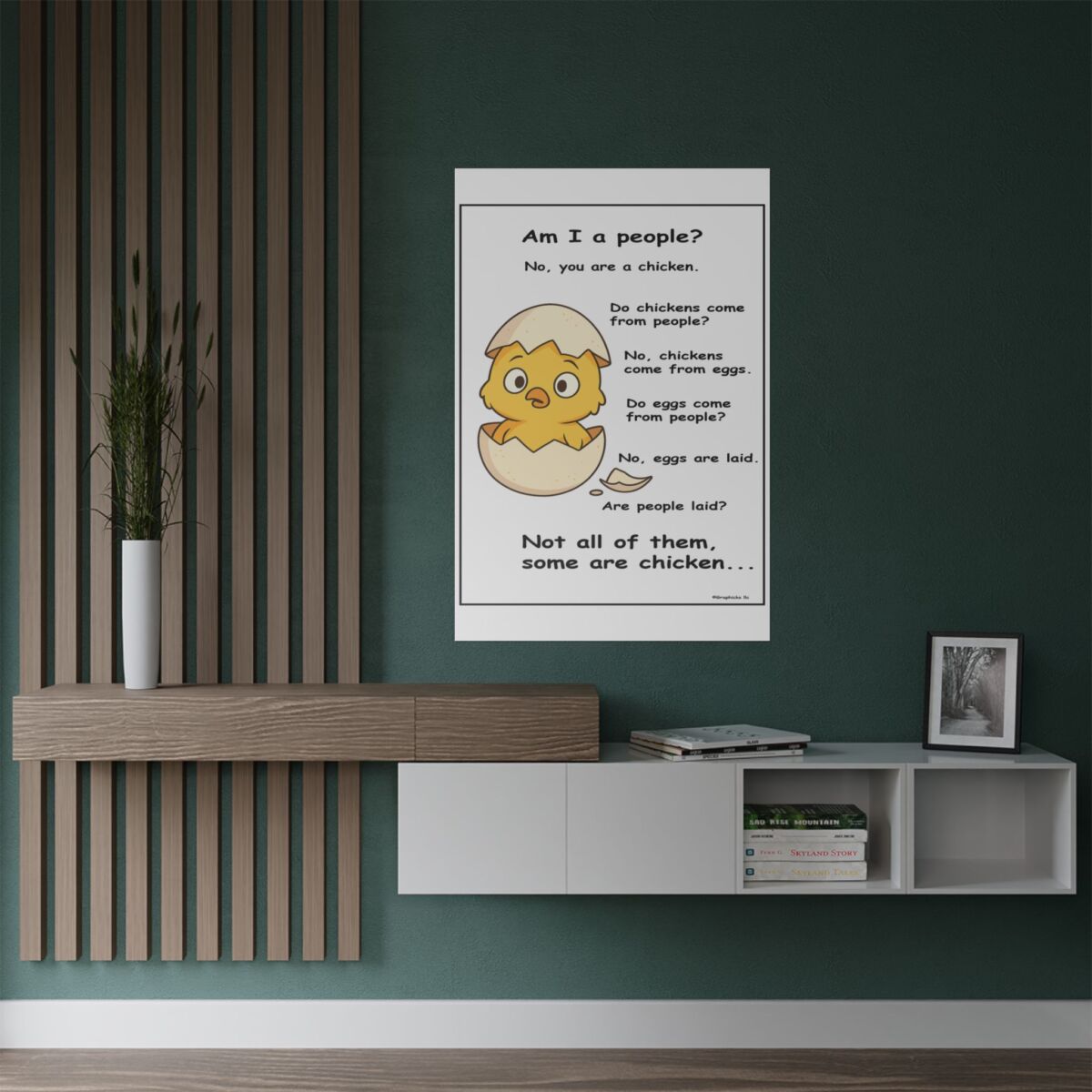 Humorous Poster Chicken Egg - Image 27
