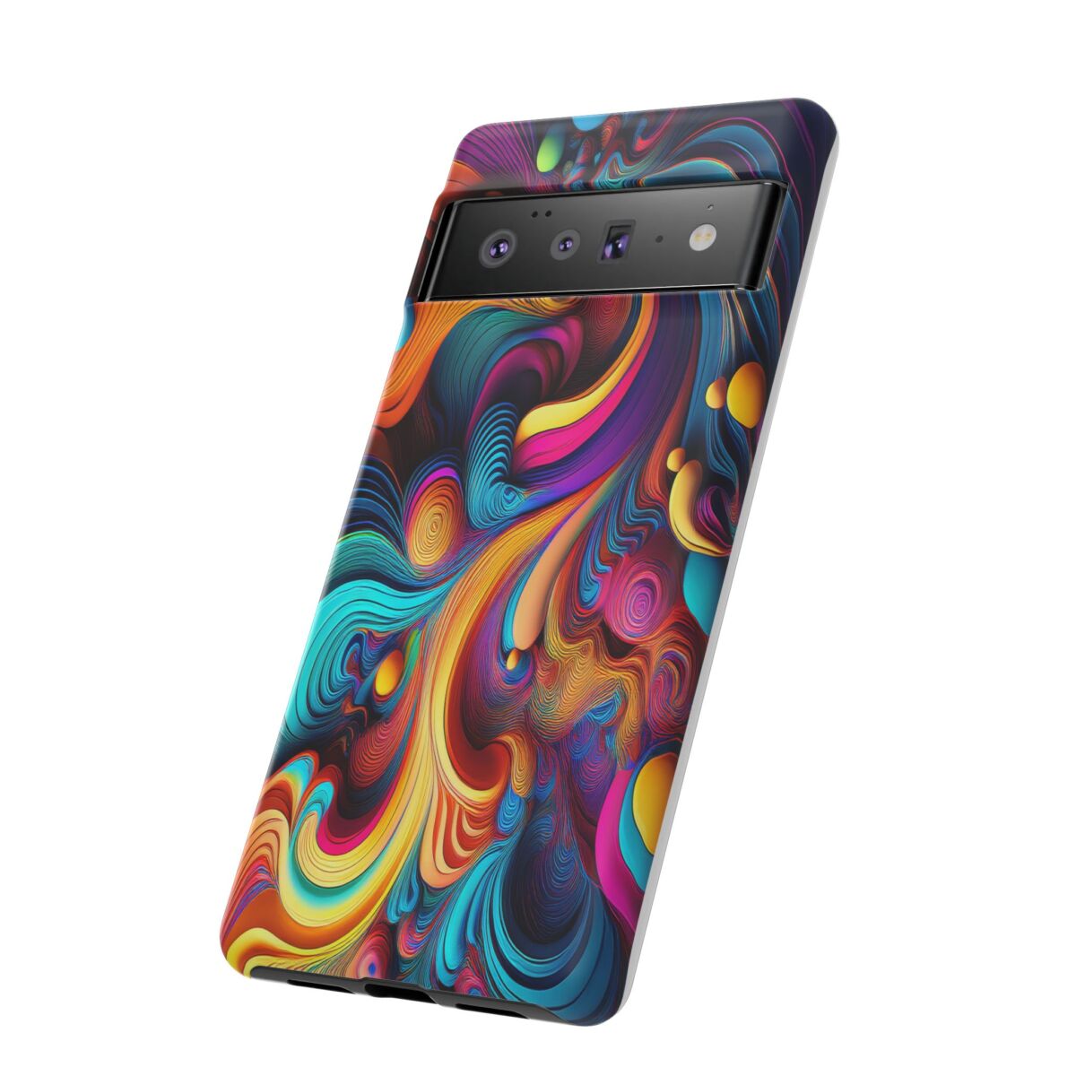 Psychedelic, Vibrant Artsy Phone Case, Colorful Protective over, iPhone, Galaxy, Google - Image 96