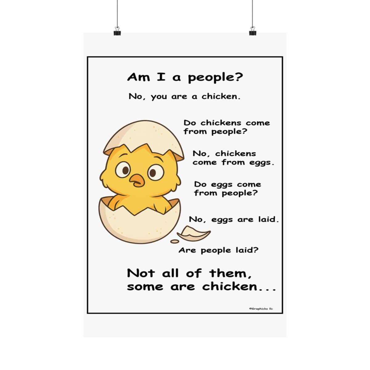 Humorous Poster Chicken Egg - Image 10